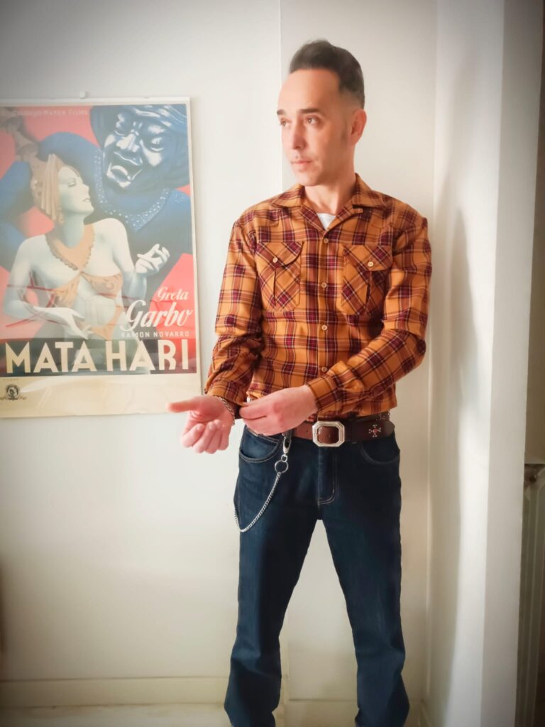 Camisa cuadro escocés en tonos marrones