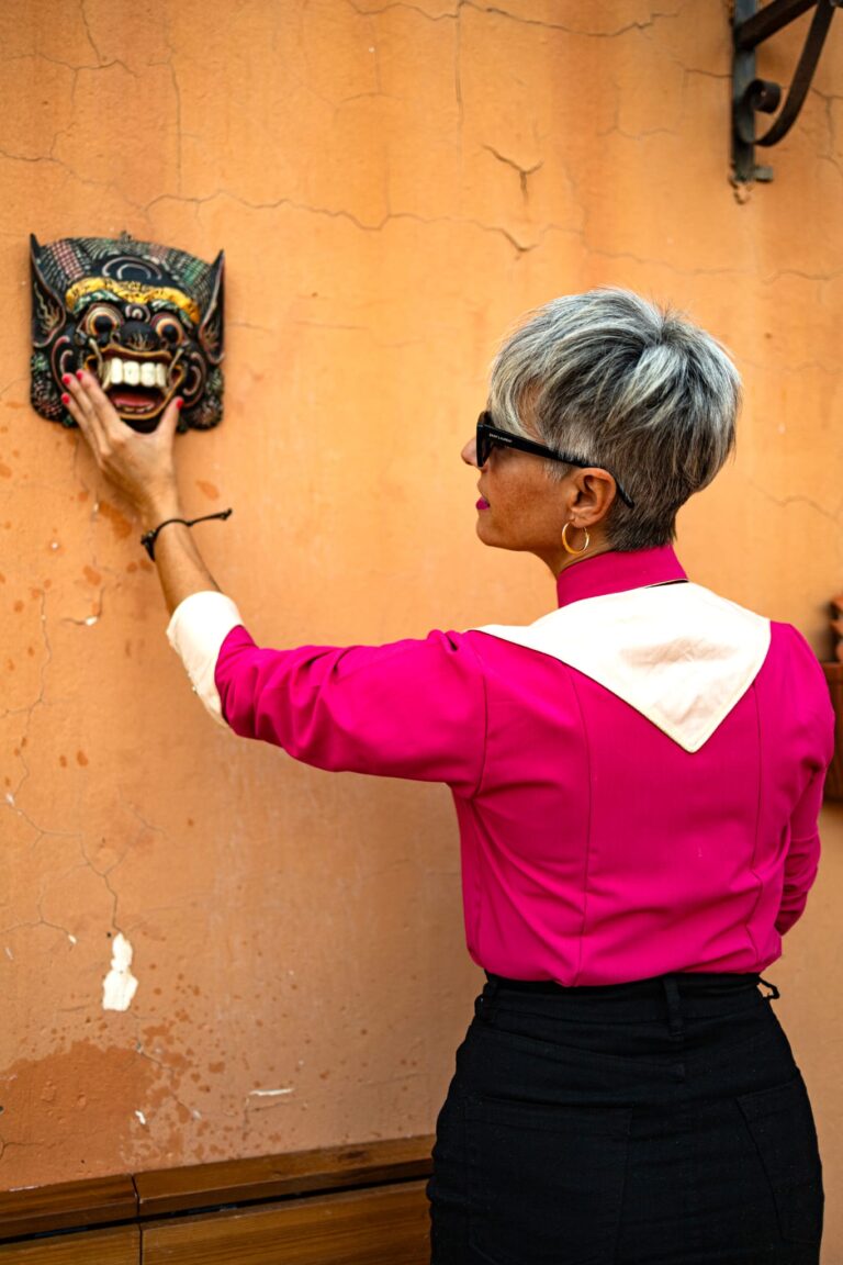 Camisa western en rosa y vainilla