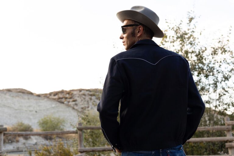 Western Jacket azul marino